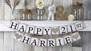 Happy 21st Birthday Banners 21st Birthday Banner Happy Birthday Banner Personalized