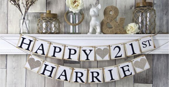 Happy 21st Birthday Banners 21st Birthday Banner Happy Birthday Banner Personalized