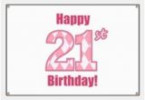 Happy 21st Birthday Banners Printable Cute 21st Birthday Cute 21st Birthday Banners Signs