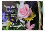 Happy 21st Birthday Flowers Happy 21st Birthday Daughter Pink Rose Bouquet Card
