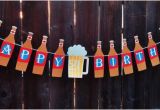 Happy 21st Birthday son Banner Happy 21st Birthday Banner Beer Birthday by