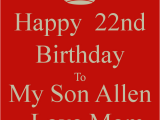 Happy 22nd Birthday Quotes Happy 22nd Birthday son Quotes Quotesgram