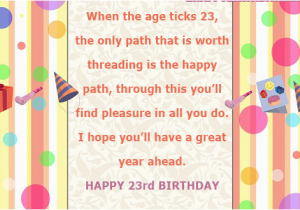 Happy 23rd Birthday Quotes Happy 23rd Birthday Quotes Card with Name 2happybirthday