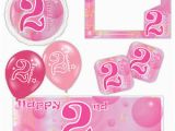 Happy 2nd Birthday Banner Boy Pink Girl Happy 2nd Birthday Bubbles Banners Decorations