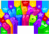 Happy 2nd Birthday Banners Happy Birthday Decor with Stars Png Clip Art Image