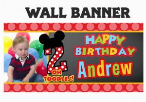 Happy 2nd Birthday Banners Items Similar to Little Mouse Birthday Banner