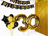 Happy 30th Birthday Banner Gold Amazon Com Giant 30th Gold Number Mylar Balloons for