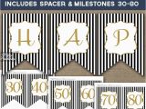 Happy 30th Birthday Banner Gold Birthday Banner Printable Happy Birthday Banner Black Gold