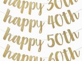 Happy 30th Birthday Banner Gold Joy Enlife Gold Glitter Quot Happy 30th 40th 50th 60th