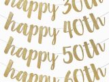 Happy 30th Birthday Banner Gold Joy Enlife Gold Glitter Quot Happy 30th 40th 50th 60th