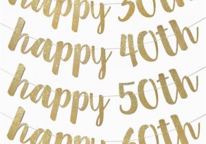 Happy 30th Birthday Banner Gold Joy Enlife Gold Glitter Quot Happy 30th 40th 50th 60th