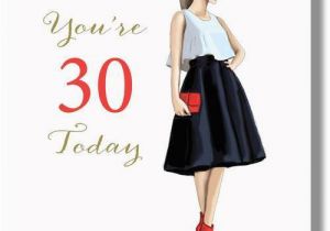 Happy 30th Birthday Girl Happy 30th Birthday Card for Her 30th Birthday Card for