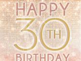 Happy 30th Birthday Girl Set Of Three 30th Birthday Signs Pink Gold Digital