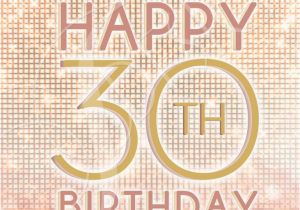 Happy 30th Birthday Girl Set Of Three 30th Birthday Signs Pink Gold Digital