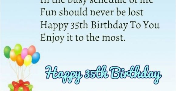 Happy 35th Birthday Quotes Happy 35th Birthday Quotes and Images Happy Wishes