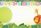 Happy 3rd Birthday Banners Children 39 S Birthday Ages Personalised Banners Partyrama