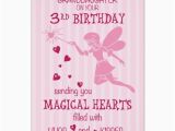 Happy 3rd Birthday Granddaughter Quotes Granddaughter 3rd Birthday Magical Fairy Pink Card