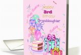 Happy 3rd Birthday Granddaughter Quotes Happy 3rd Birthday Granddaughter Balloons Gifts Card