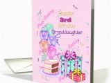 Happy 3rd Birthday Granddaughter Quotes Happy 3rd Birthday Granddaughter Balloons Gifts Card