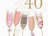 Happy 40 Birthday Girl 40th Birthday Champagne Portfolio Cards Galore