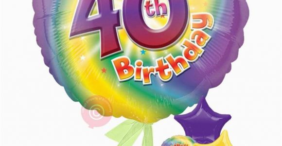 Happy 40 Birthday Girl Personalised Num 40 Happy 40th Birthday Girl Balloons