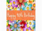 Happy 40th Birthday Flowers Diva 39 S Happy 40th Birthday Flower Power Postcard Zazzle