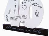 Happy 40th Birthday Gifts for Him Happy 40th Birthday Wooden Signature Number by Ing for