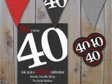 Happy 40th Birthday Gifts for Him New 40th Birthday Party Invitations for Him Creative