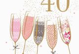 Happy 40th Birthday Girl 40th Birthday Champagne Portfolio Cards Galore