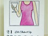 Happy 40th Birthday Girl Happy 40th Birthday Martini Card by thenestedturtle On