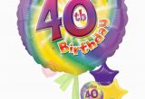 Happy 40th Birthday Girl Personalised Num 40 Happy 40th Birthday Girl Balloons