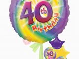 Happy 40th Birthday Girl Personalised Num 40 Happy 40th Birthday Girl Balloons