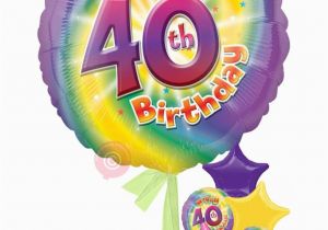 Happy 40th Birthday Girl Personalised Num 40 Happy 40th Birthday Girl Balloons