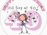 Happy 40th Birthday Girlfriend Happy 40th Birthday Female Edible Cake topper