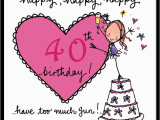 Happy 40th Birthday Girlfriend Happy Happy Happy 40th Birthday Juicy Lucy Designs