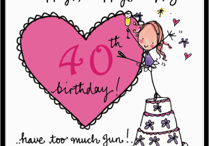 Happy 40th Birthday Girlfriend Happy Happy Happy 40th Birthday Juicy Lucy Designs