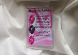 Happy 40th Birthday Quotes for Sister Fridge Magnet Personalised Friend Poem 40th Birthday