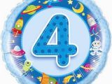 Happy 4th Birthday Banners Age 4 Blue Happy Birthday Boys Party Decorations 4th