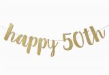 Happy 50th Birthday Banner 50th Birthday Decorations 50th Birthday Banner Happy