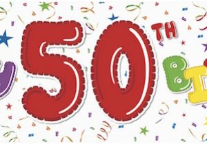 Happy 50th Birthday Banner Clipart Products Partymoods