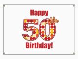 Happy 50th Birthday Banner Happy 50th Birthday Banner by Mightybaby