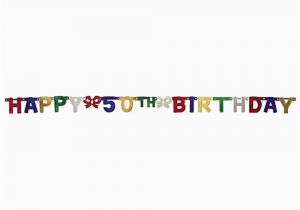 Happy 50th Birthday Banner Party Decoration Jointed Banner Happy 50th Birthday 6 5