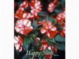 Happy 50th Birthday Flowers Happy 50th Birthday Flower Card Zazzle