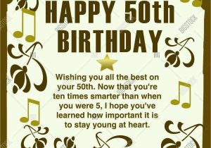 Happy 50th Birthday Quotes for Friends Unique Happy 50th Birthday Wishes Concept Greeting for