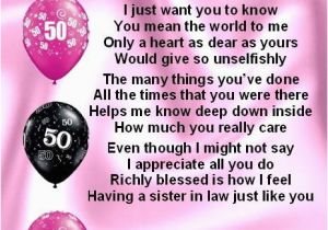 Happy 50th Birthday Sister Card Details About Fridge Magnet Personalised Sister In Law