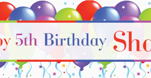 Happy 5th Birthday Banners 2nd Birthday Banner Photo Flags theme