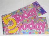 Happy 5th Birthday Banners 3 Giant Foil Happy 5th Birthday Banner Sash Wall Banner
