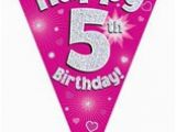 Happy 5th Birthday Banners 5th Birthday Party Supplies