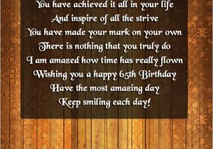 Happy 65th Birthday Quotes 65th Birthday Poems