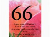 Happy 66th Birthday Quotes 66th Birthday Greeting Card Zazzle